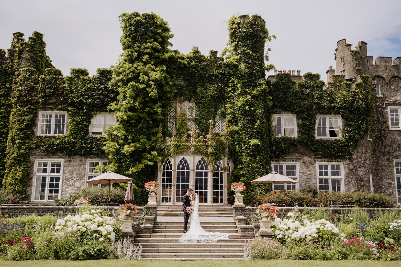 Castle wedding celebration