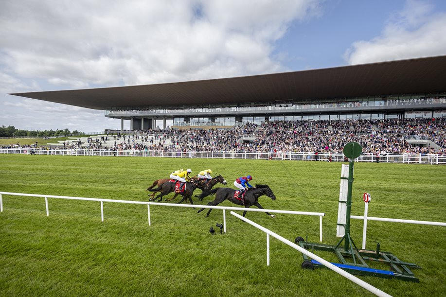 Racecourse grandstand