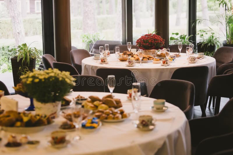 Tea and pastry table